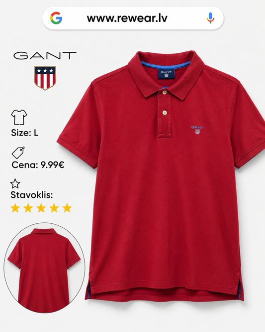 GANT Original Polo Shirt – Burgundy