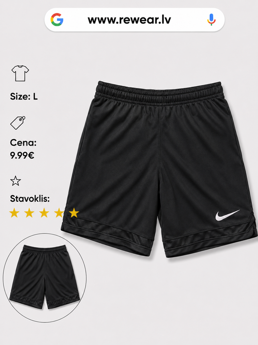 Nike Dri-FIT sporta šorti L – Melni