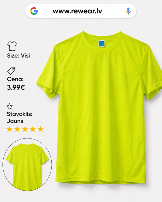 Sporta un darba T-krekls – Neon Zaļš ⭐