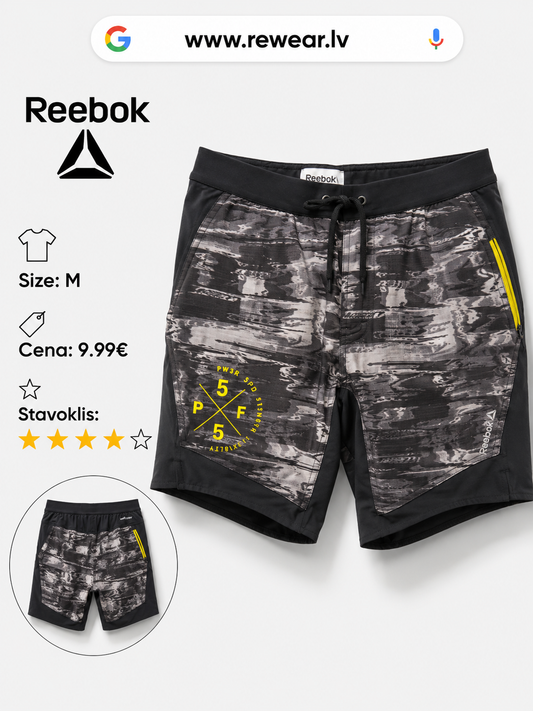 Reebok Performance Sport Shorts – Black/Grey – Size M