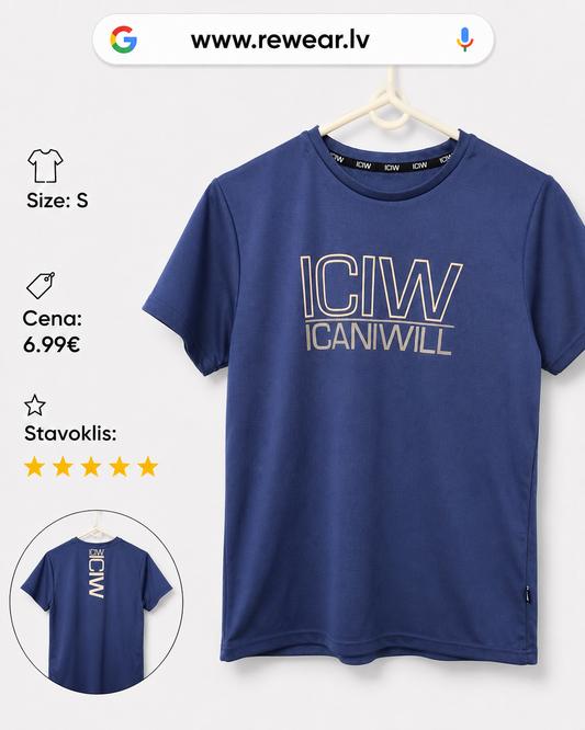 Sporta T-krekls ICANIWILL – Zils