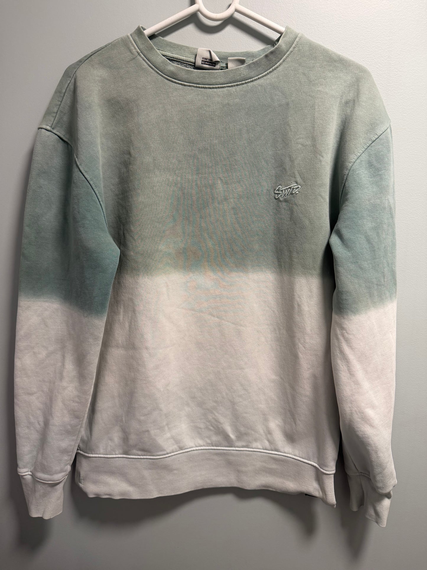 Pull&Bear STWD Ombre Sweatshirt Mint/White | XXS